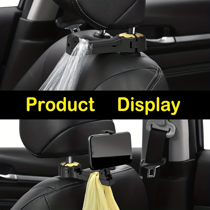 Multifunctional Hook for Car Seat Back, Multifunction Car Phone Holder with  Hook