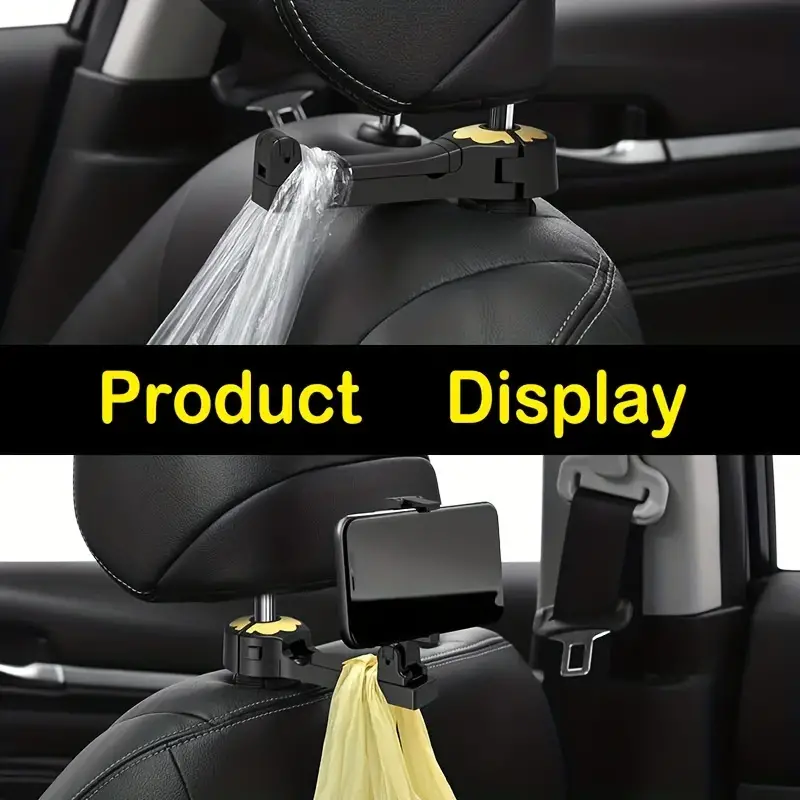 Car Back Seat Mobile Phone Holder Hook Multi function - Temu