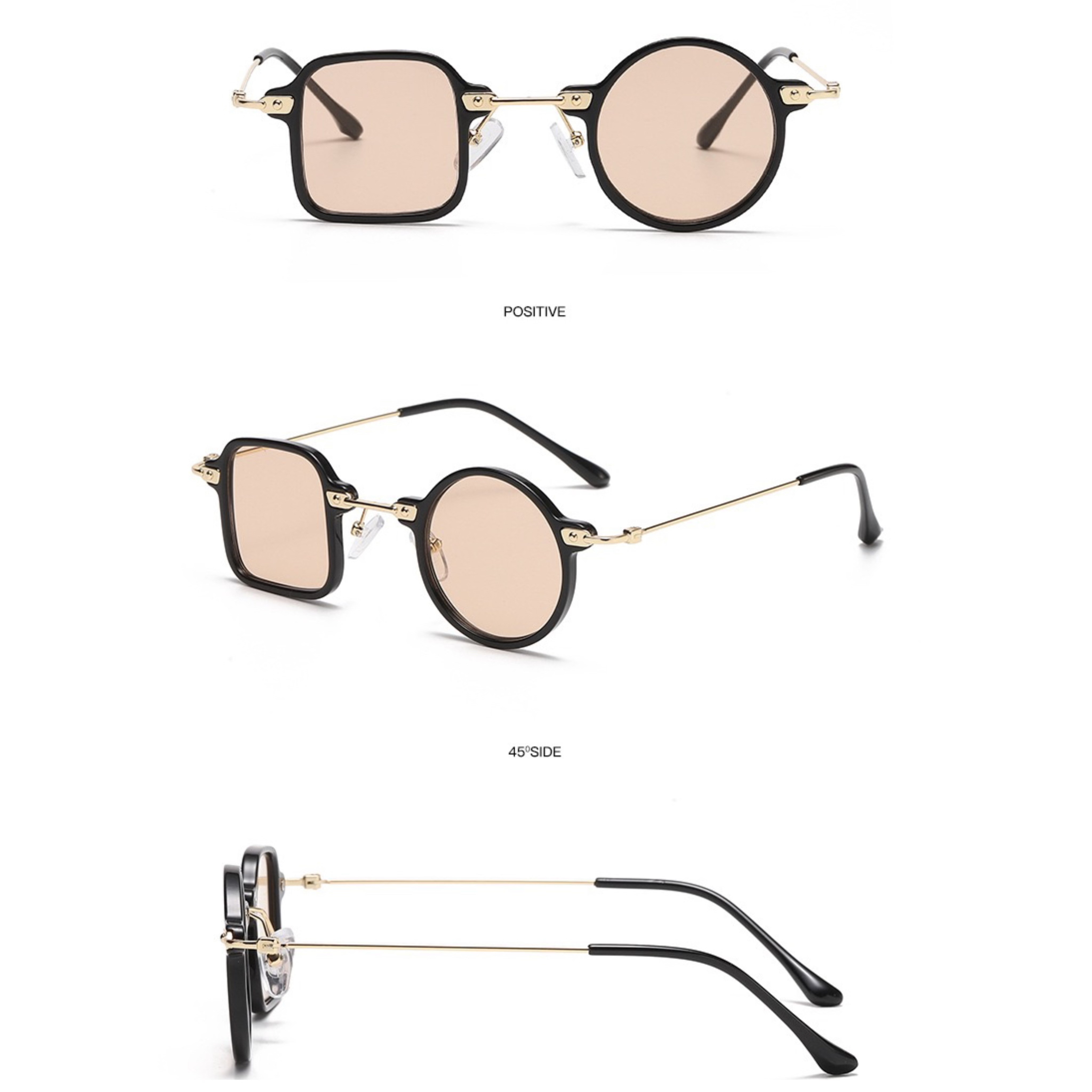 Irregular Square Round Sunglasses Women Men Retro Fun Temu Sweden