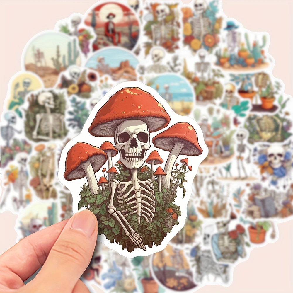 Fantasy Mushroom Sticker Funny Sticker For Polyethylene - Temu