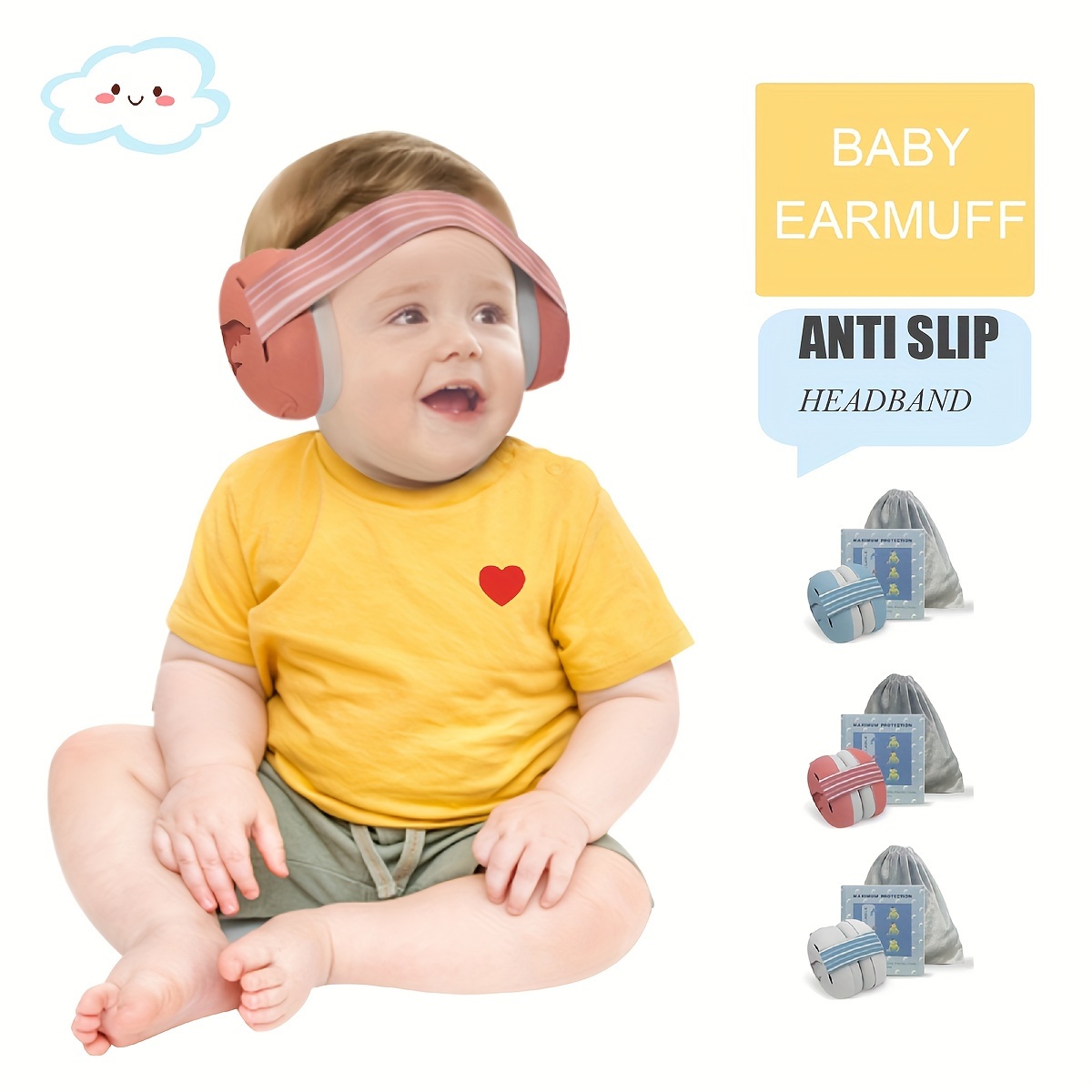  Auriculares con cancelación de ruido para bebés, protección de  oídos para niños pequeños (0 a 3 años), artículos esenciales de viaje para  avión, orejeras a prueba de sonido para recién nacidos