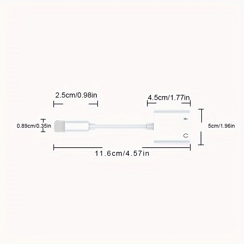 Adapter & Splitter For IPhone Headphones ,2 In 1 Dual Interface For Iphone  Charger Cable Aux Audio Adapter Converter For IPhone 13/12/11/X/XS/XR/8/7 