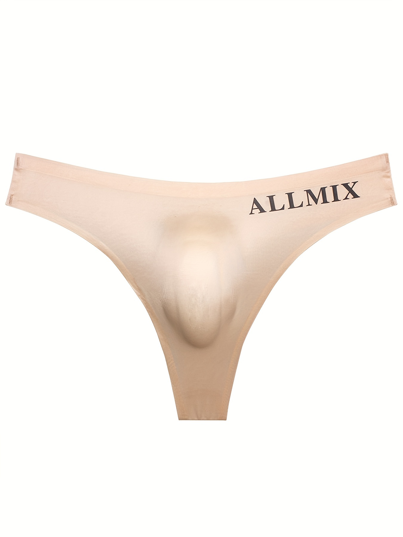 Sexy Seamless Thong Panties Solid Transparent Medium Stretch - Temu