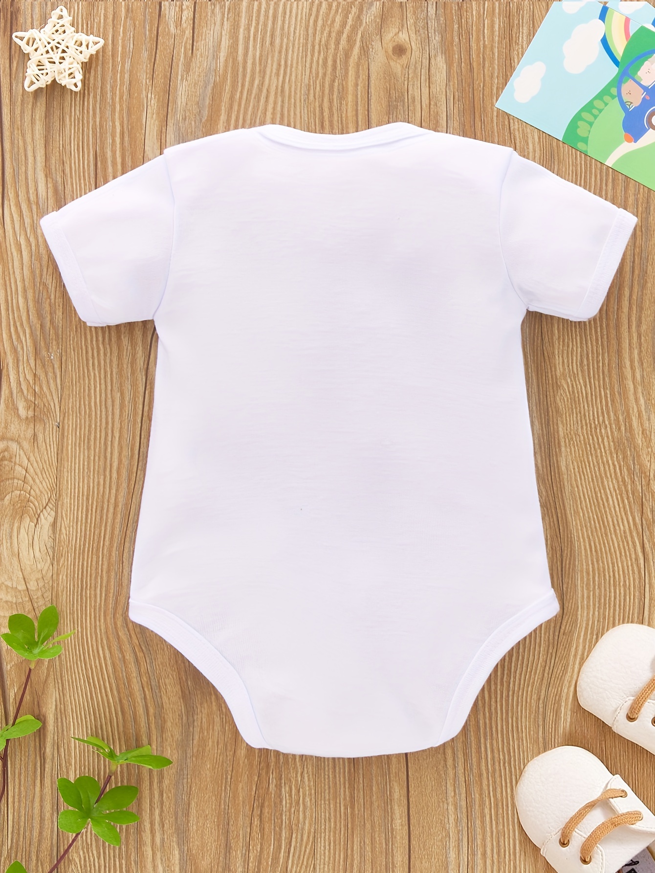 infants baby bunny print bodysuit casual short sleeve onesie baby girls clothing
