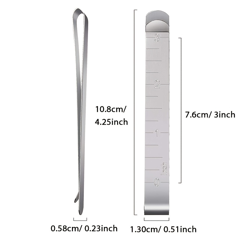 Sewing Clips Measurement Ruler Quilting Supplies Stainless - Temu