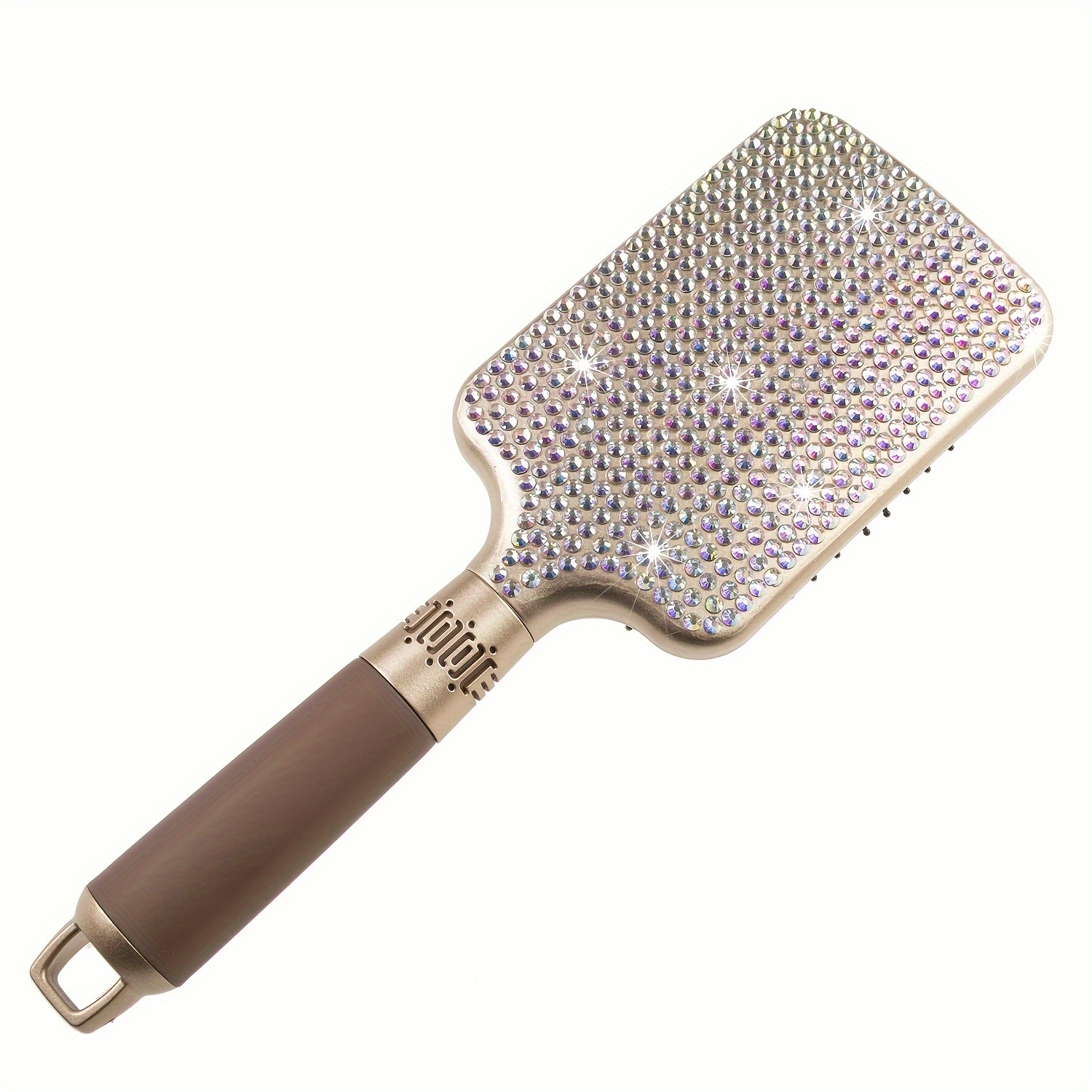 

1pcs Sparkle Ab Crystal Paddle Brush, Light Luxury Bling Hairdressing Brush, Rhinestone Decor Air Cushion Massage Hair Comb