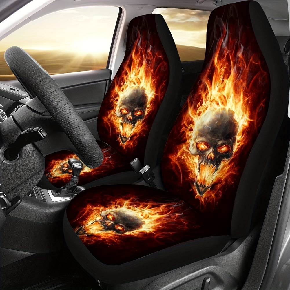 Skull seat deals covers full set