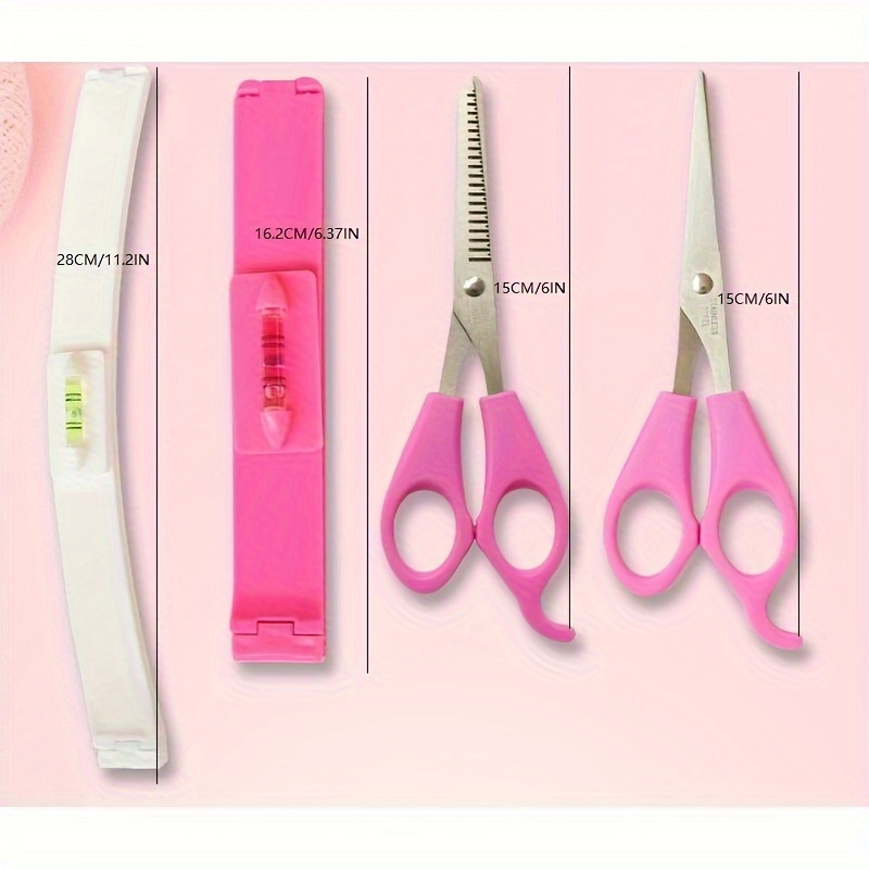4pcs/set Bangs Hair Trimming Tool, Hairdressing Scissors Professional Hair Cutting And Styling Tools