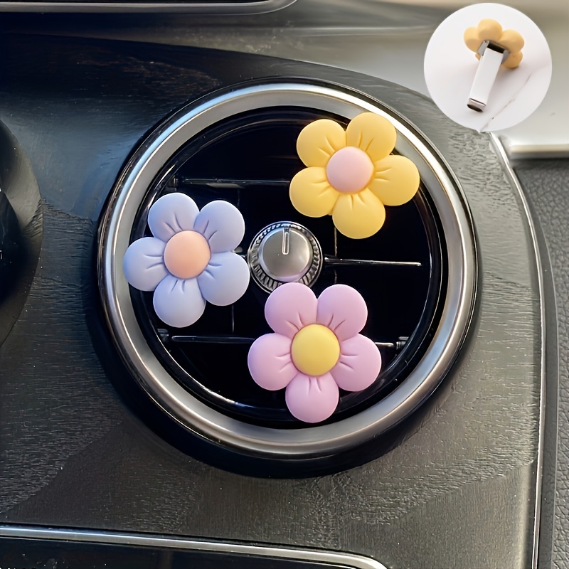 Tableau de bord de voiture décoration voiture ornements tremblants dessin  animé fleur ornement voiture