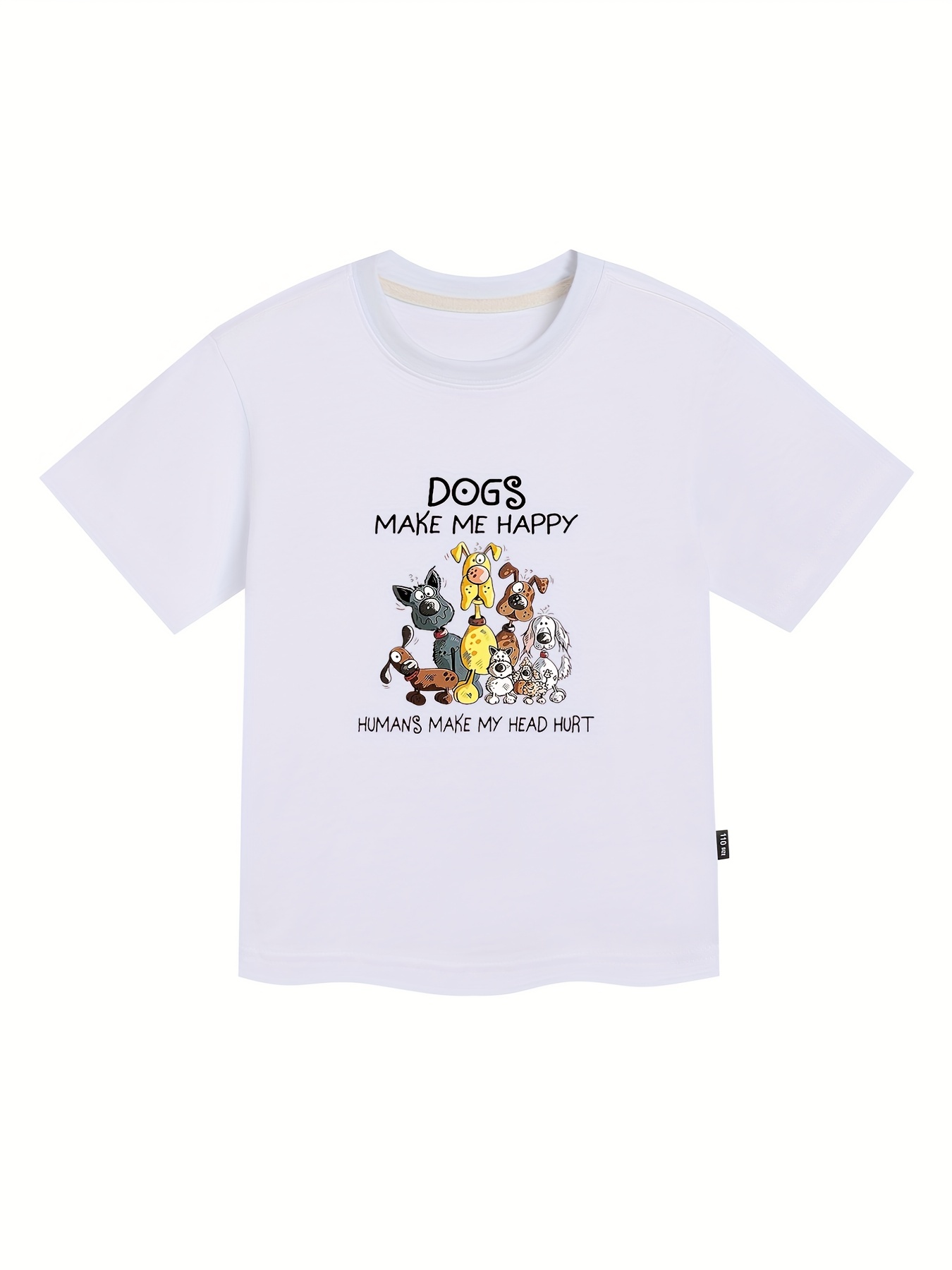 Girls' T shirt Cute Pet Dogs Graphic Print Tees Casual - Temu