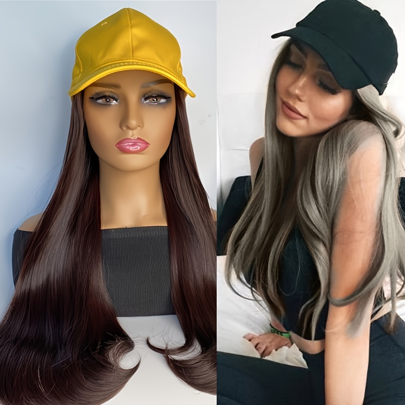 Long Curly Synthetic Hair Extensions, Adjustable Base