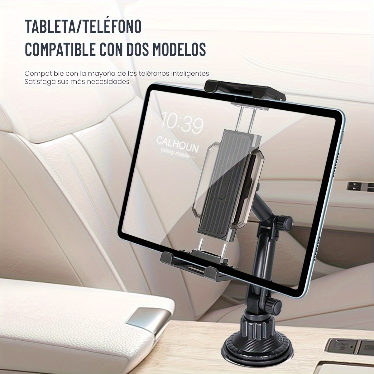 Soporte Tableta Teléfono En Portavasos Coche Base Resistente - Temu