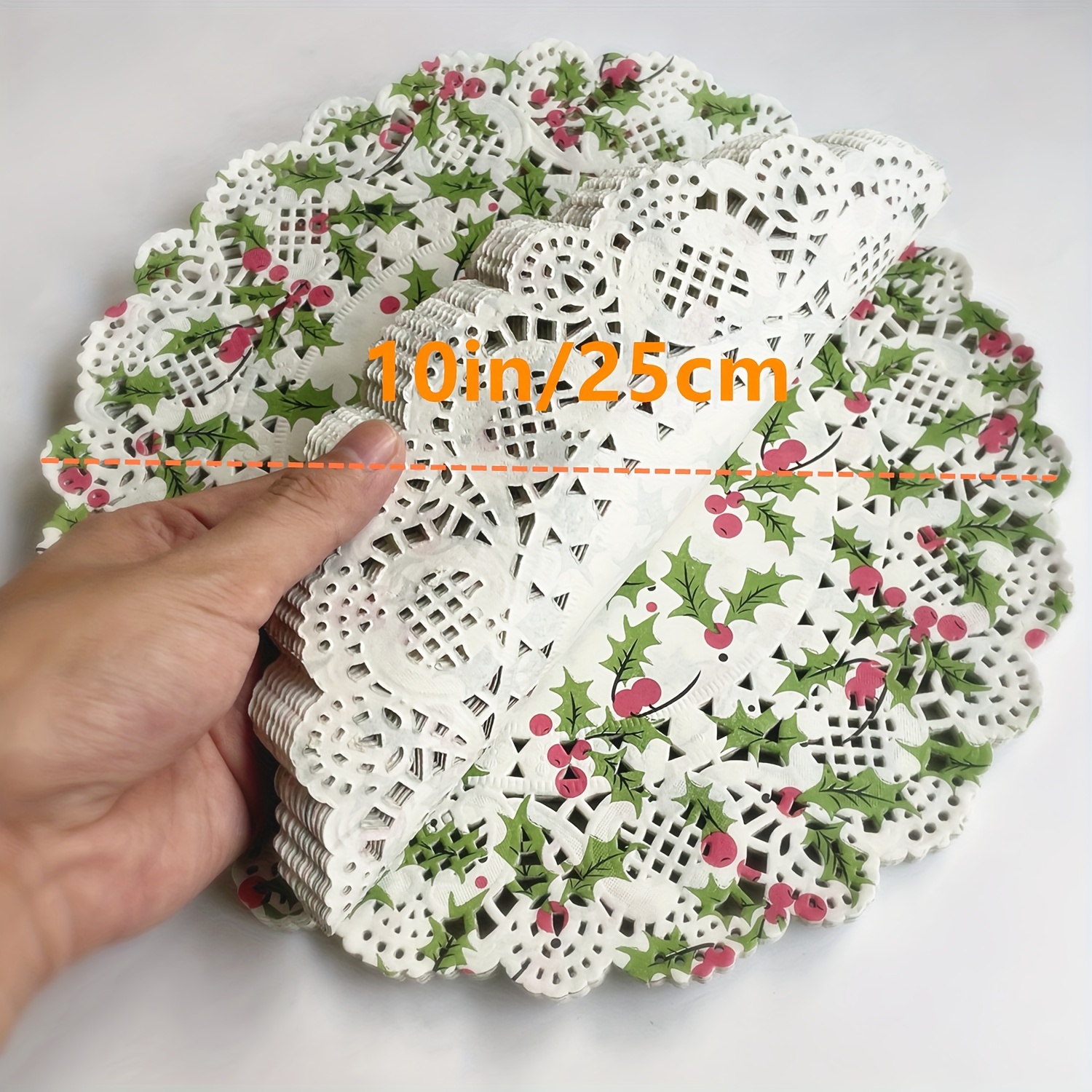 Assorted Sizes Food Greaseproof Lace Table Round Paper Doilies