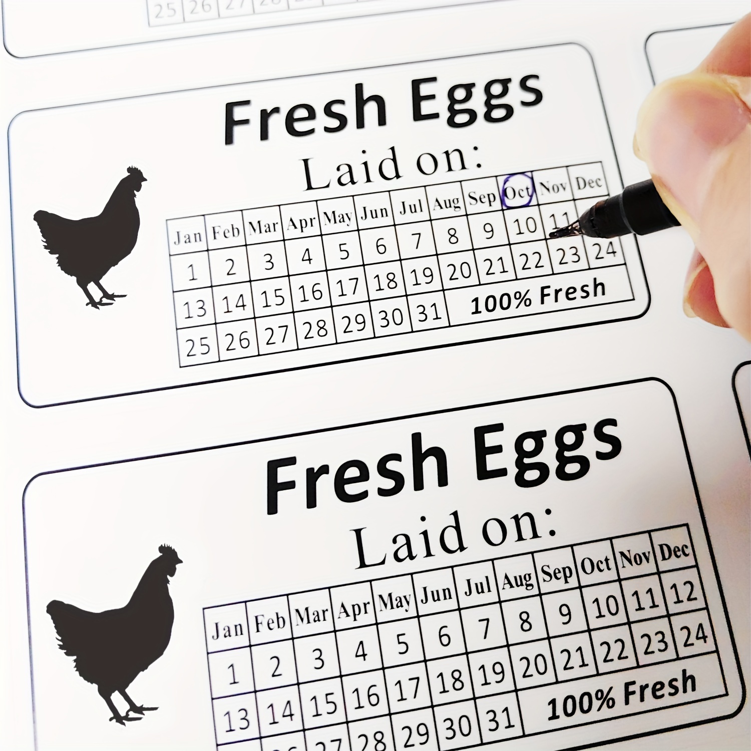Fresh Eggs Stickers Egg Carton Sticker Custom Farm Eggs - Temu