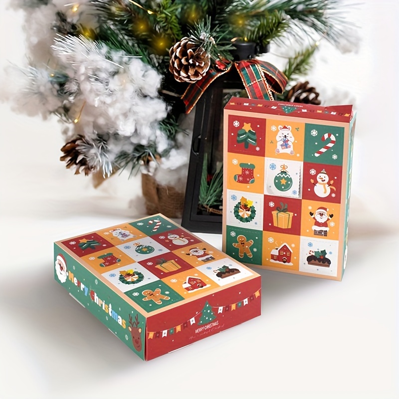 Caja de regalo sorpresa, caja de regalo sorpresa con explosión para dinero  y cumpleaños, caja de regalo plegable (Navidad, 12 unidades)