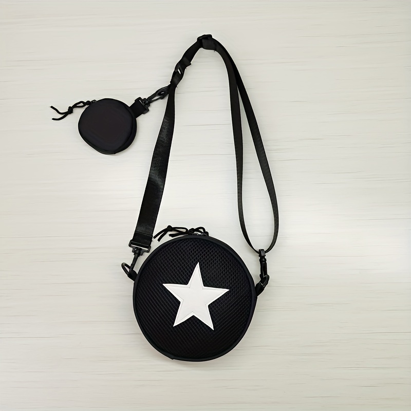 Crossbody Messenger Shoulder Bag Sweet Plush Star Shape Tote Purse