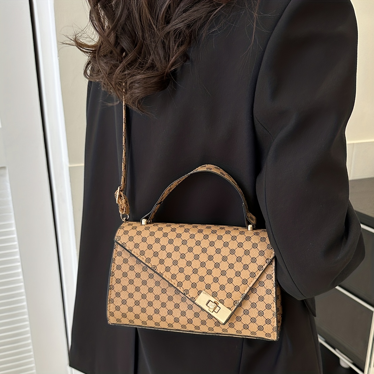 Retro Polka Dot Print Handbag, Envelope Crossbody Bag, Fashion Top Handle  Purse For Women - Temu