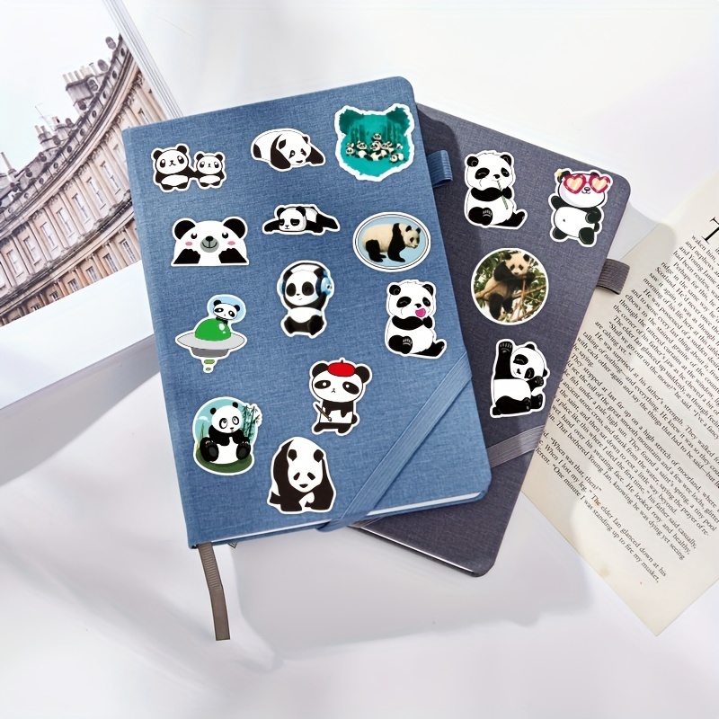 50pcs Panda Stickers Cute Cartoon Animal Stickers for Kids Teens,Aesthetic  Vinyl Stickers for Water Bottle Laptop Skateboard Fridge Desk Bike