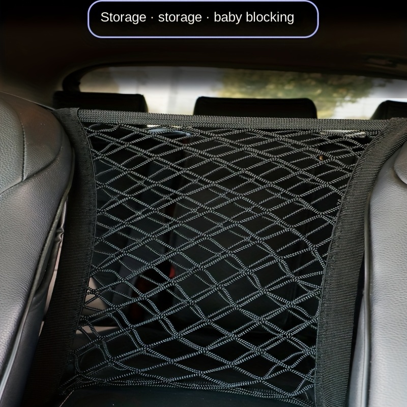 MIZZEO Car Storage Net Back Stick on Car Net Pocket Mesh Car Organizer Car  Net Pocket Seat Side Storage for Phone Holder Pocket Organizer Compatible