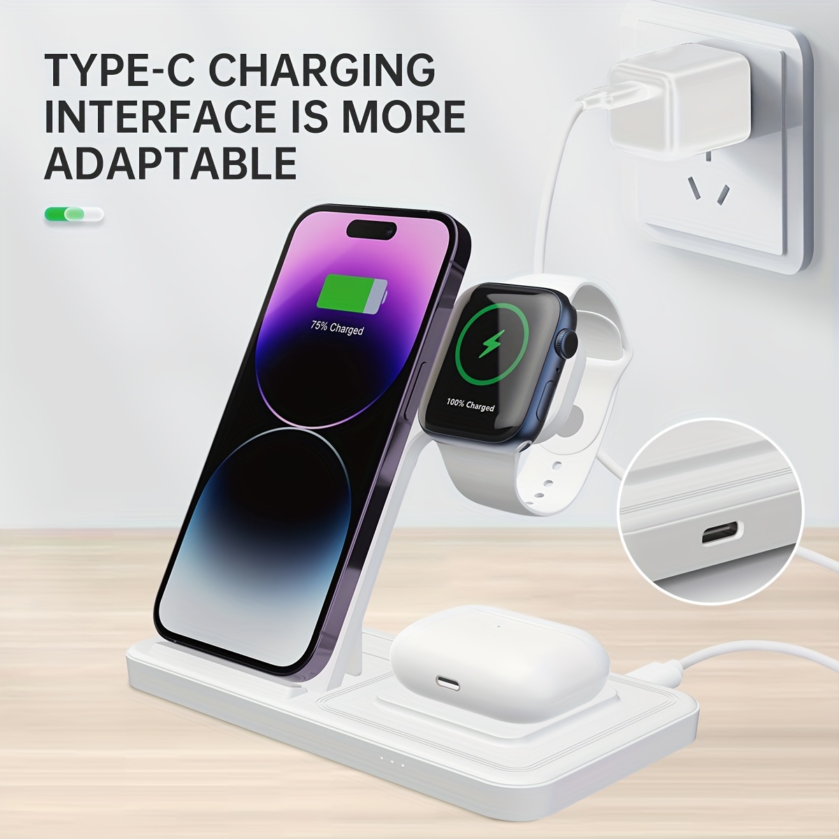 foldable 1 Fast Charging Station Wireless Charger - Temu Philippines