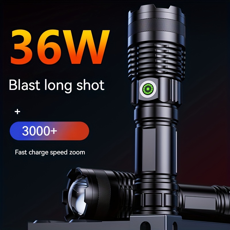 Super Bright Zoomable Flashlight - Portable, Multi-functional, Telescopic  Zoom For Outdoor Home Use - Temu