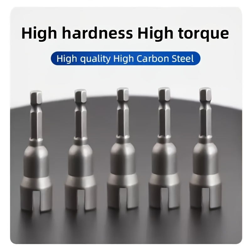 1pc Electric Tool Slot Electric Screwdriver With 1pc Butterfly Bolt Socket Wrench, 6.35mm Hex Socket Conversion Nut