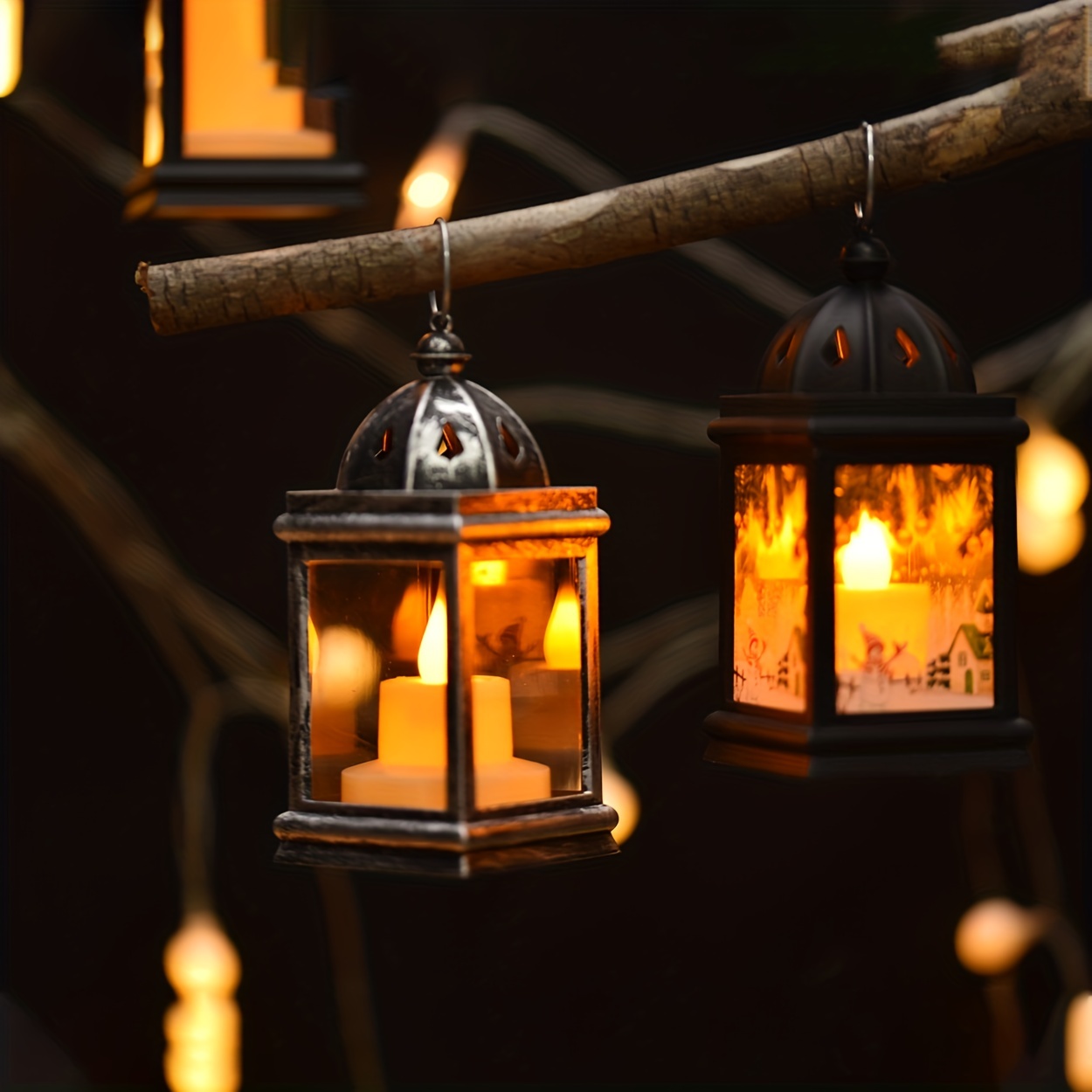 Led Retro Lanterns Garden Ambiance Decorative Lights Classic - Temu