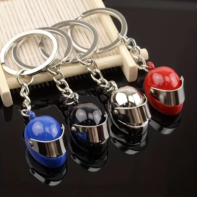 Clip To Key Chain Ring Mini Motos Casque Porte-clés Accessoires pour homme