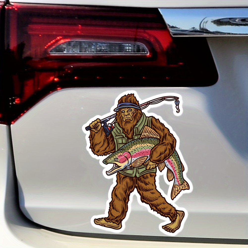 Largemouth Bass Fishing Car Sticker Angler Outdoors Forest - Temu