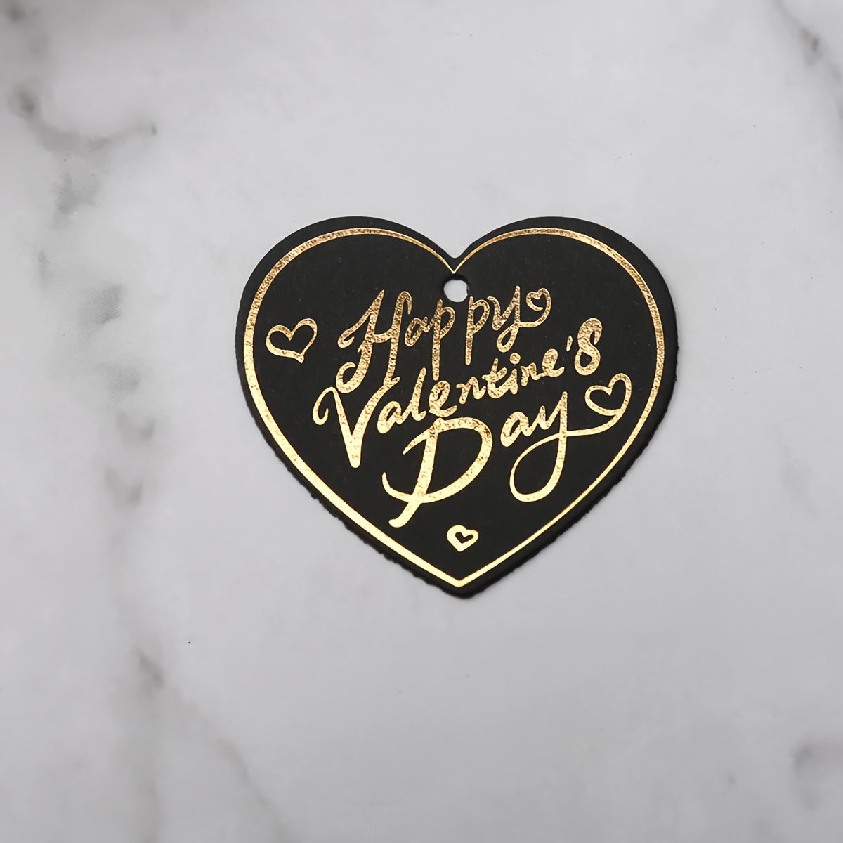 Love Heart Bronzing Happy Valentine's Day Hanging Tag Party - Temu