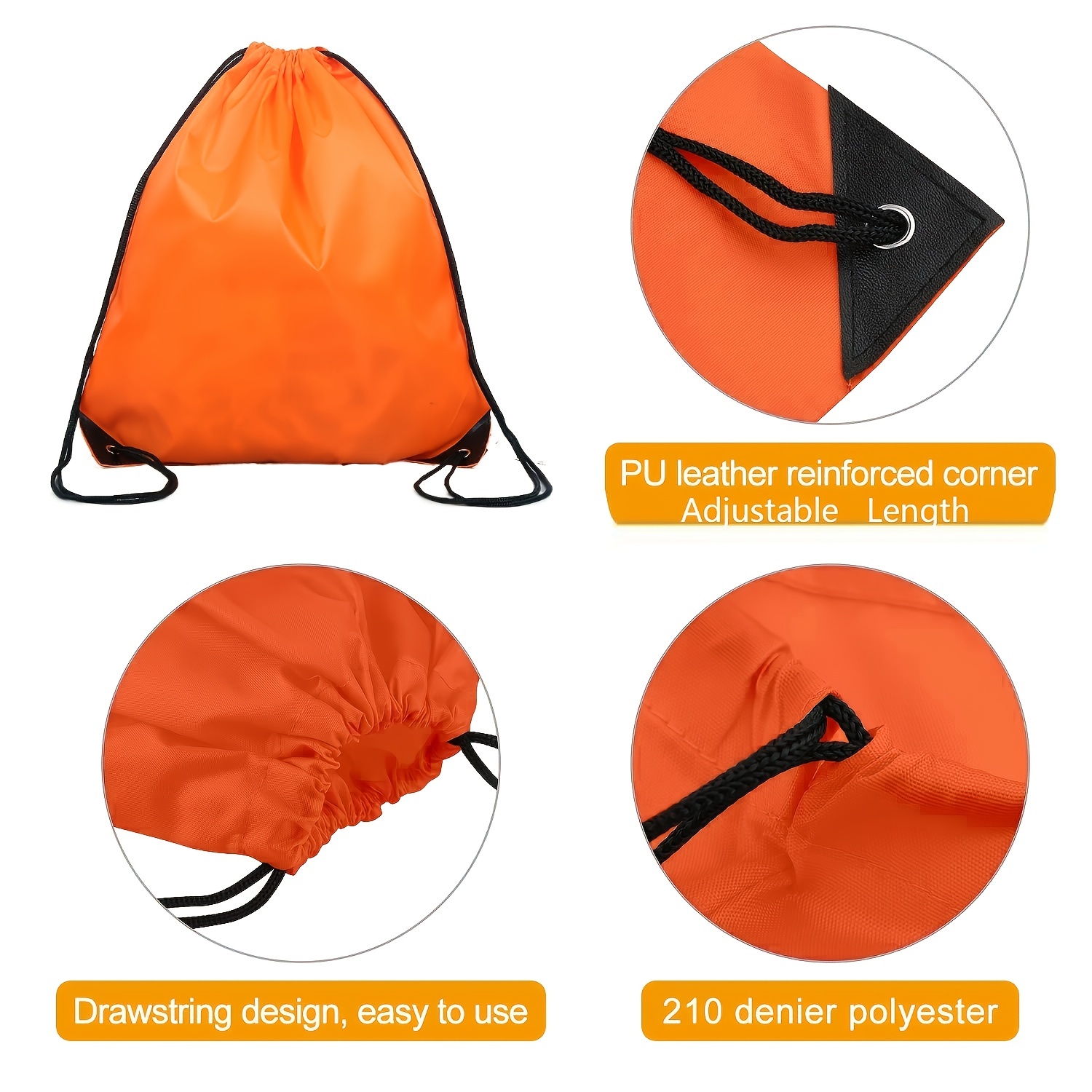 Drawstring Backpack 40 Pcs Cinch Bags Drawstring Bags Bulk Nylon Draw String  Sport Bag 10 Colors 10 Colors 40