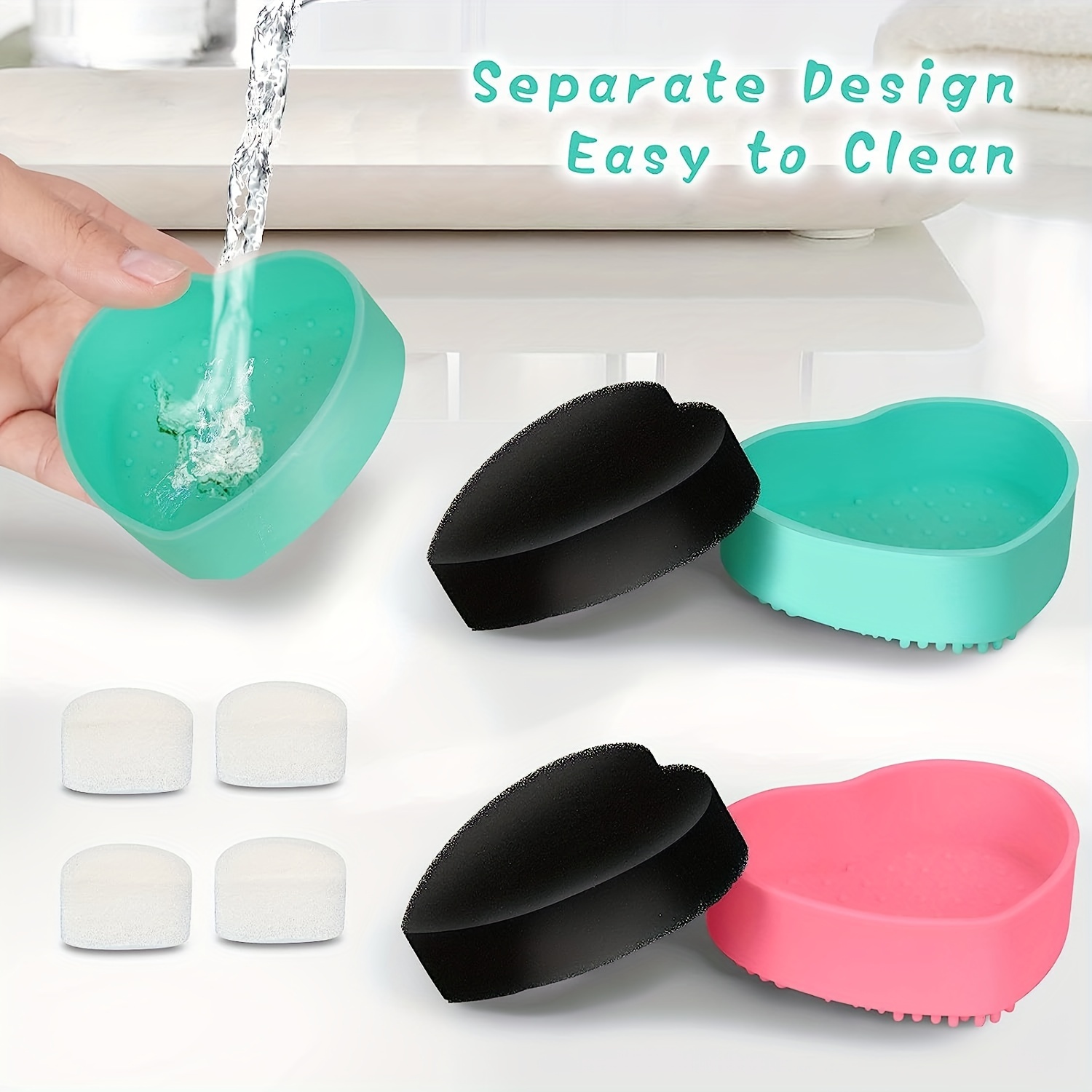 1Pc Silicone Makeup Brush Cleaner Soap Pad Make Up Washing Brush