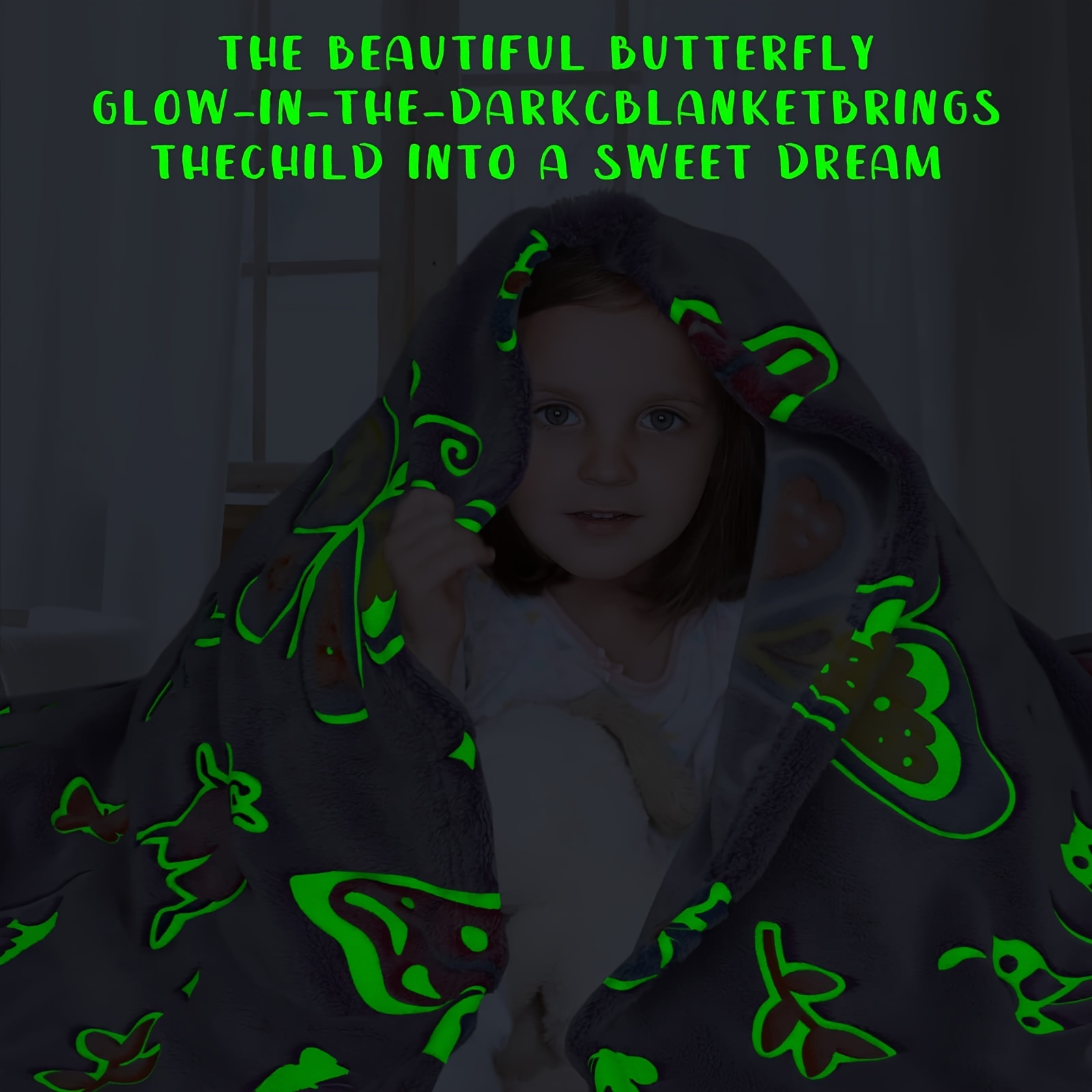 Glow in the dark butterfly online blanket