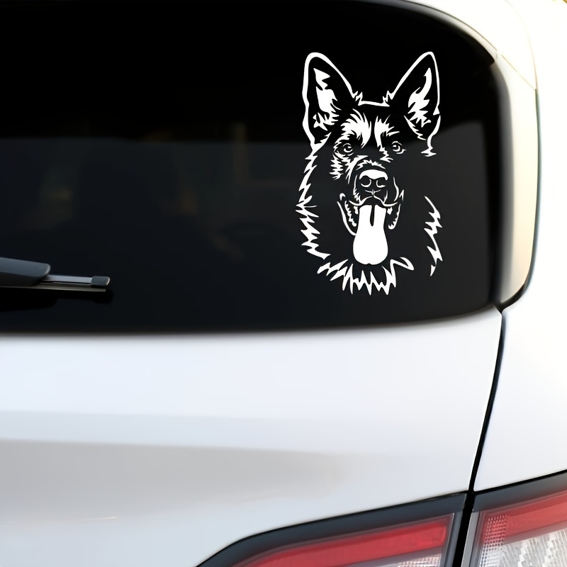 Deutscher Schäferhund Auto Aufkleber Aufkleber, lächelnde Hund