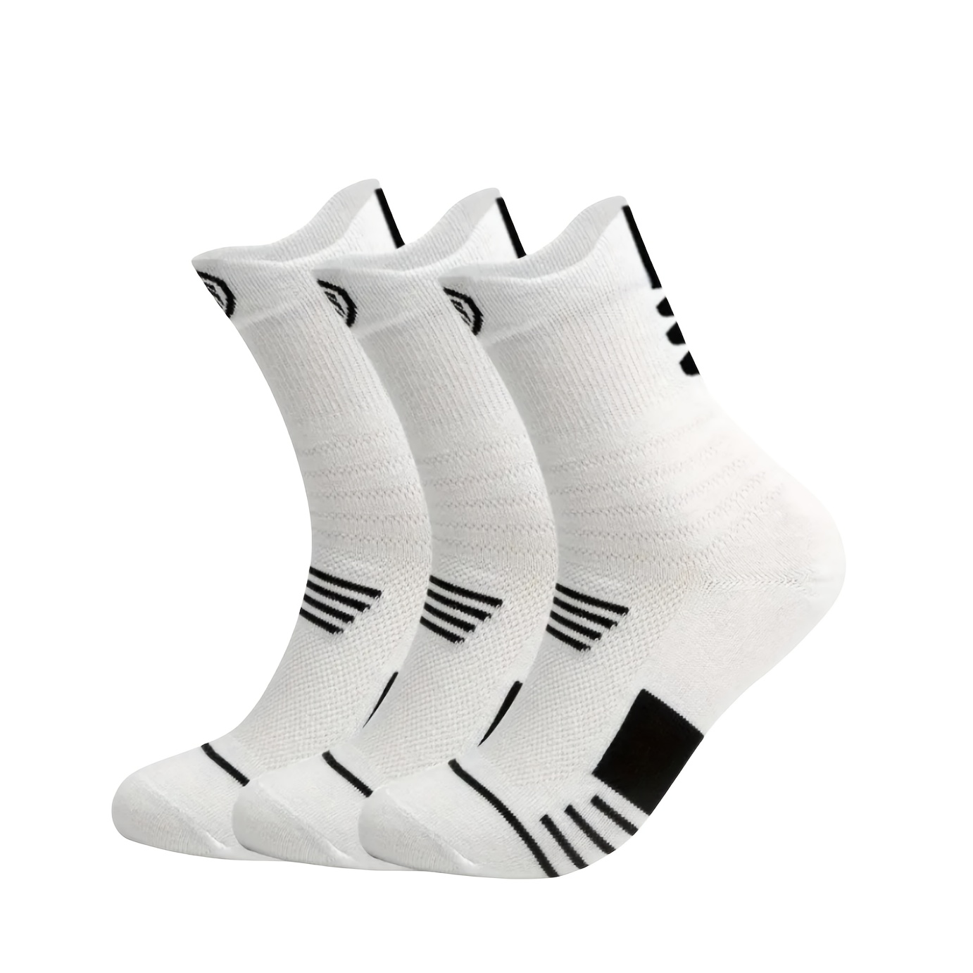 3 Pairs Men's Compression Stockings for Outdoor Activities