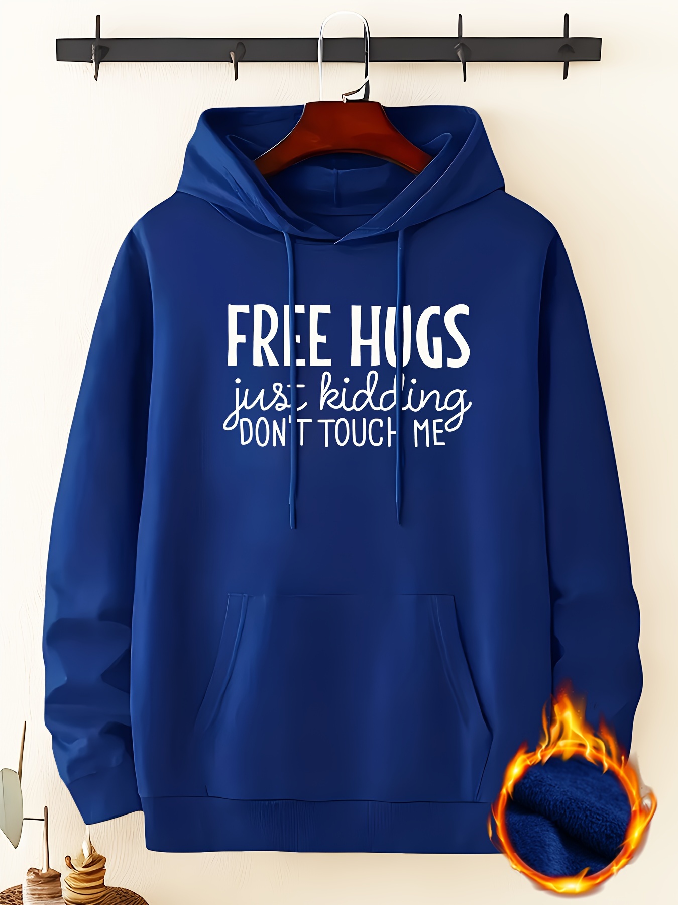 Funny Free Hugs Letter Print Hoodies Men Graphic Sweatshirt - Temu