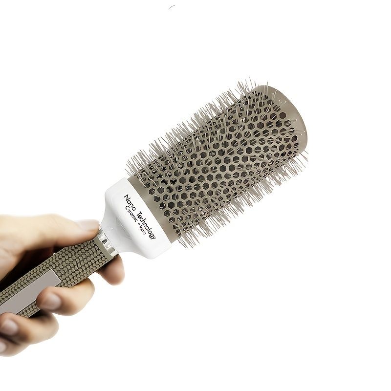 Round Styling Hair Comb Hair Blow Dryer Ionic Roll Dryer Hair Brush Comb  Roller With Better Nylon Bristles - Beauty & Personal Care - Temu