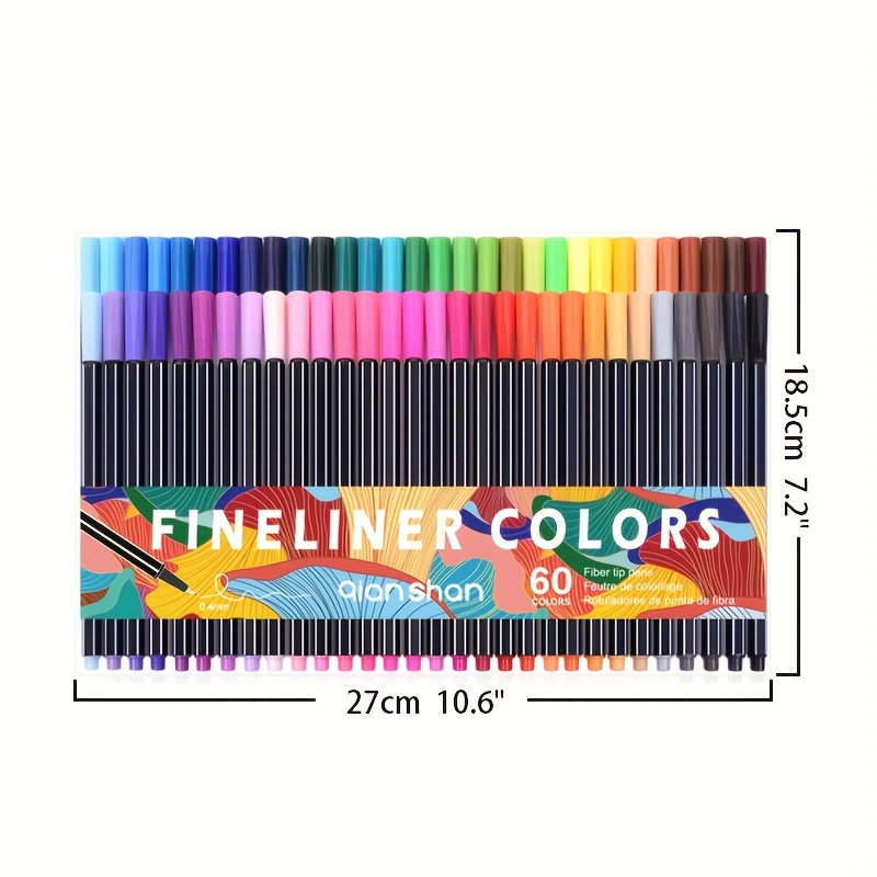 24pcs Colorful Fineliner Pens Set with 0.4mm Tip Fine Line Colored Sketch  Writing Pens DIY Fine Tip Marker Set for Journal Planner Note Taking and  Coloring Book 