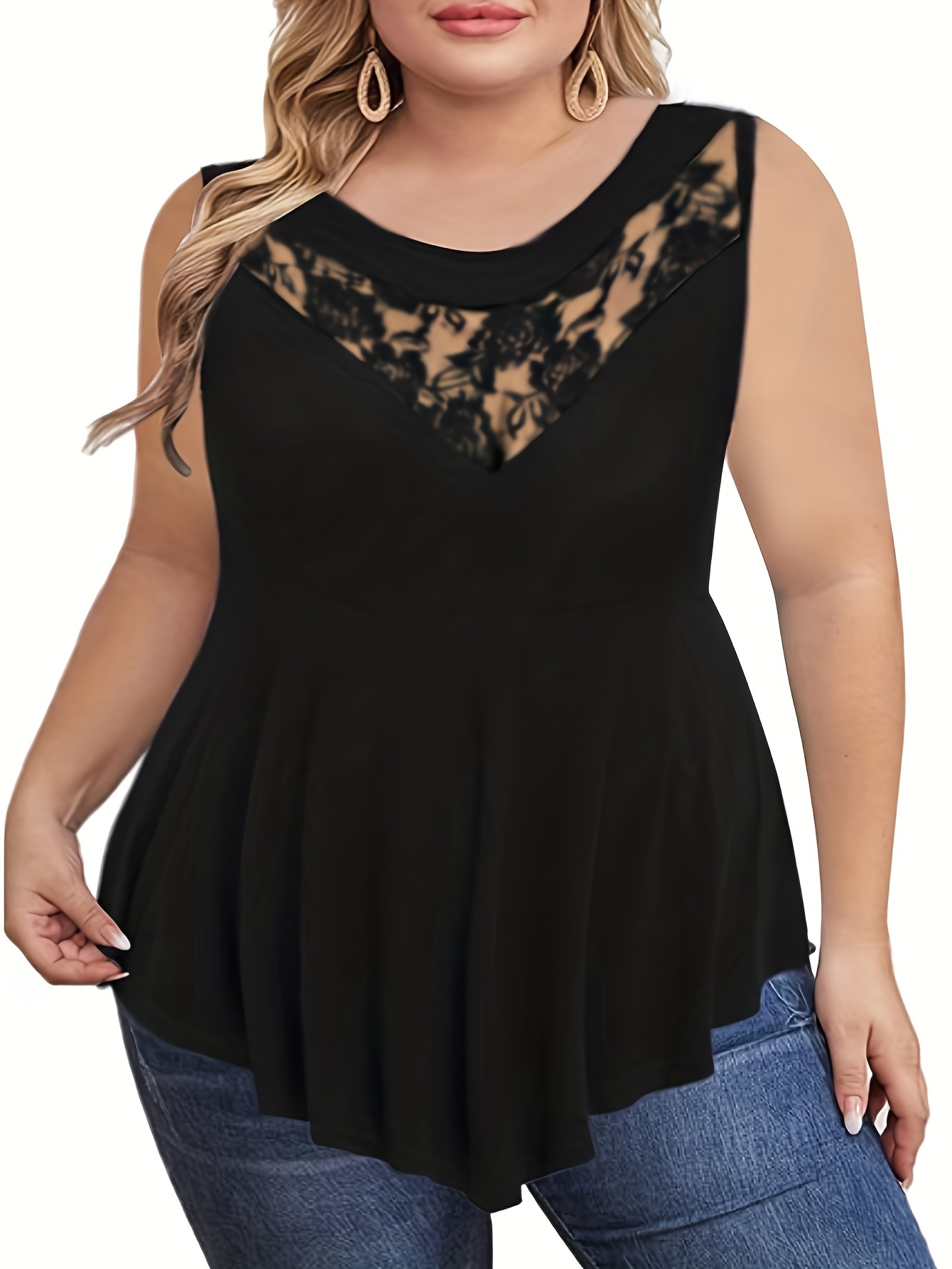 Kurve Plus Size The Excellent Camisole (1XL-3XL) -Made in USA