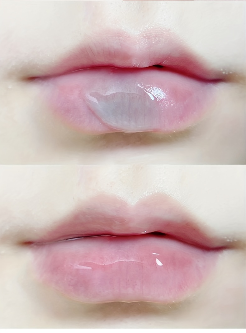 Crystal Clear Jelly Lip Oil Lip Gloss Strawberry Flavored Temu
