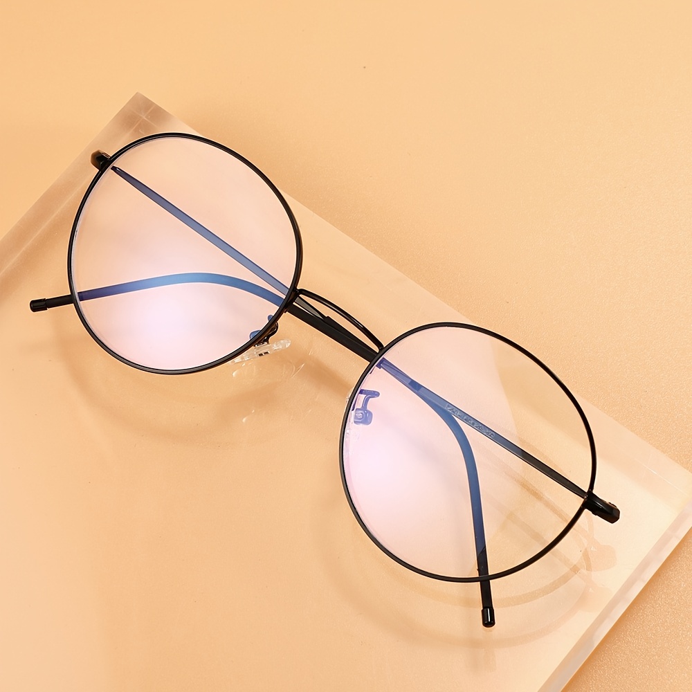 3pcs/set Plastic Frame Fashionable Geometric Decor Glasses Set | SHEIN