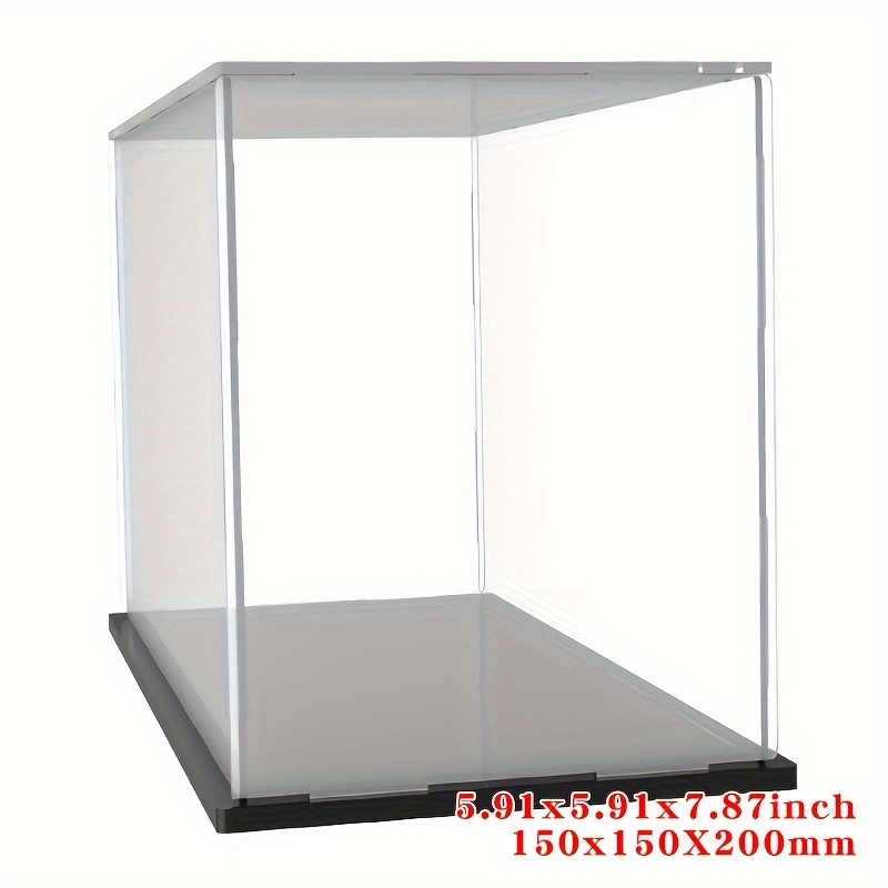 Vitrine transparente en acrylique pour figurines POP,boîte ennemi,boîte de  rangement pour jouets,présentoir- 20x20cm-height 30cm[A]