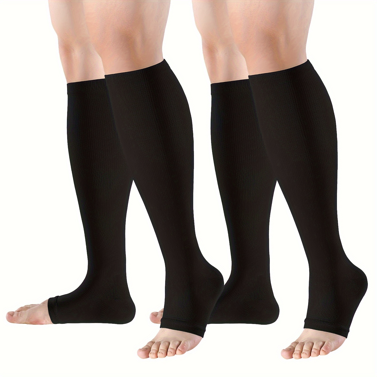 Open Toe Compression Socks Toeless Compression Socks Women - Temu Canada