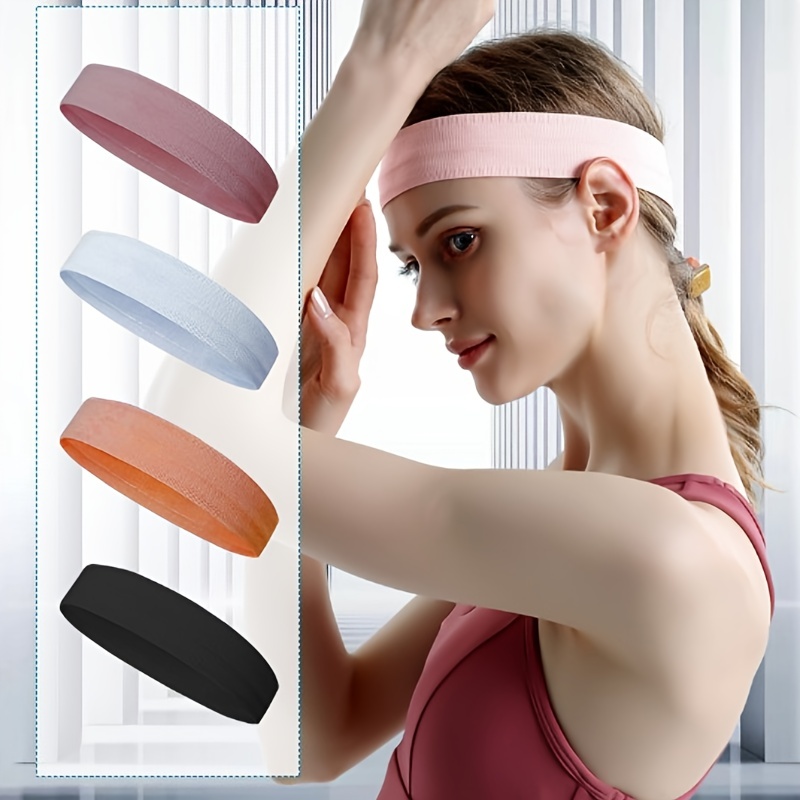 Elastic Sport Headbands Sweatbands 3pcs Ultra Soft Breathable Head