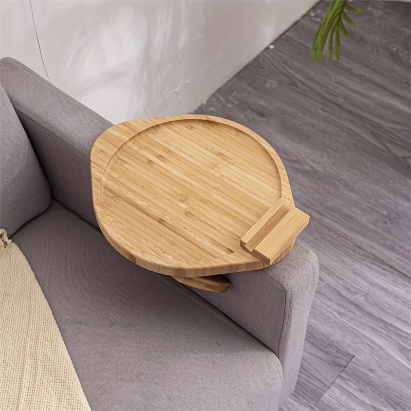 Bandeja de brazo de sofá bandeja de sofá flexibleplegable soporte de taza  de sofá y teléfono mesas de bandeja mesa de brazo de sofá mesa auxiliar –  Yaxa Costa Rica