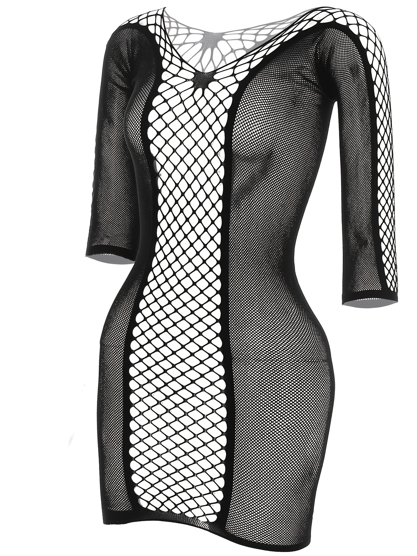 White fishnet hotsell bodycon dress