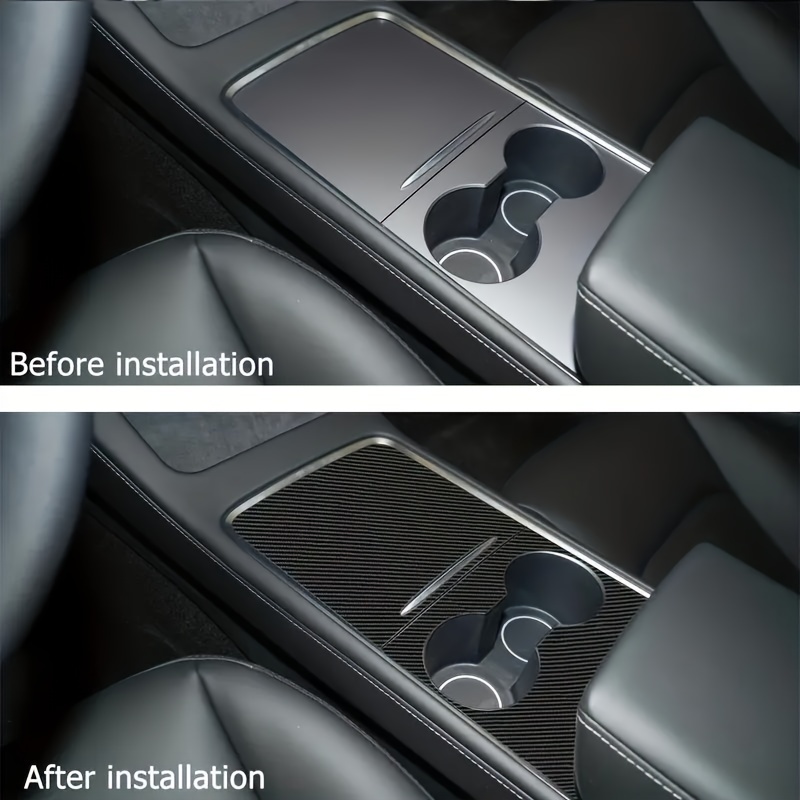Cubierta de luz de lectura delantera, marco adhesivo interior para Tesla  Model 3 2017-2023 Modelo Y 2020-2023 Accesorios de decoración gris Alcantara