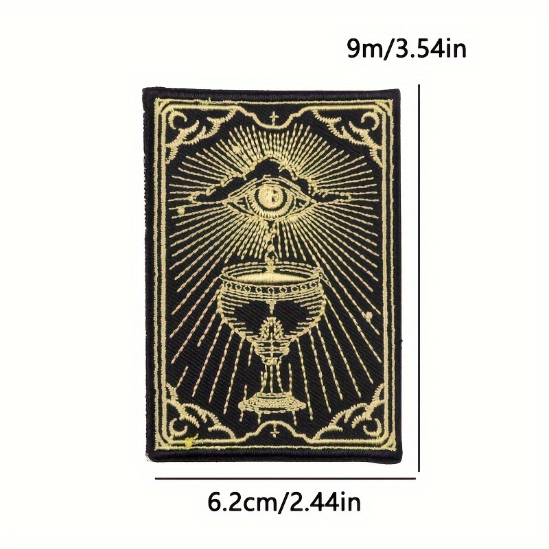 Tarot Embroidered Patch, Tarot Print Clothes, Sticker Tarot Cards