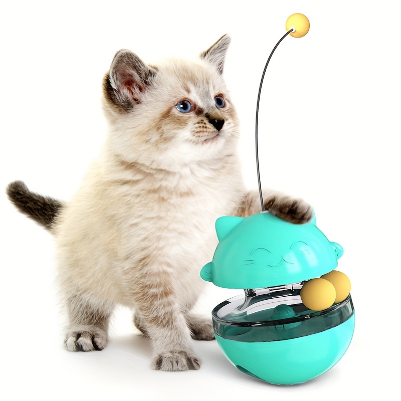 Cat Tumbler Food Dispenser Toy, Cat Puzzle Feeder, Roller Interactive Ball Cat  Puzzle Feeder, Cat Food Toys - Temu