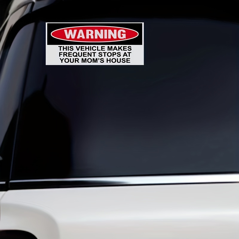Funny Warning Car window stickers, vinyl sticker for car window
